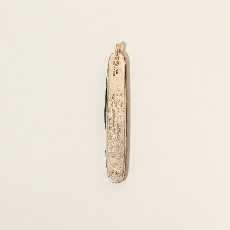 'Birks' Gold Pocket Knife |