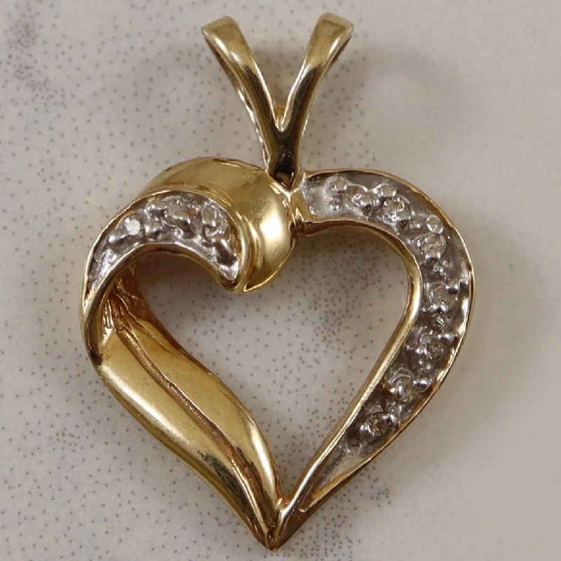 Diamond Twist Heart Pendant | 0.03ctw |