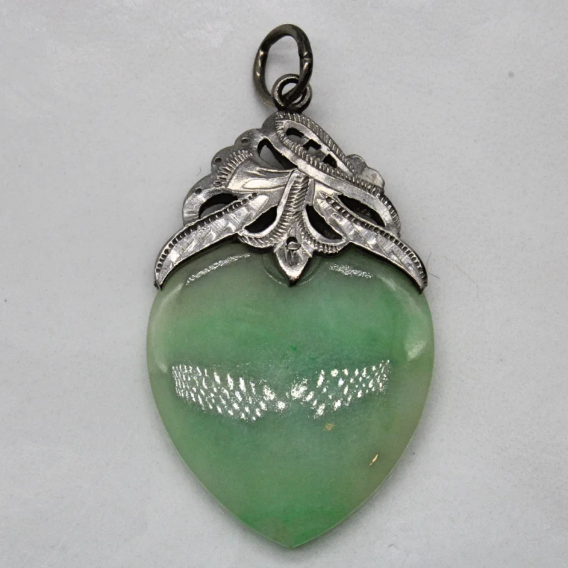 Jadeite Heart Shaped Pendant | 15.00ct |