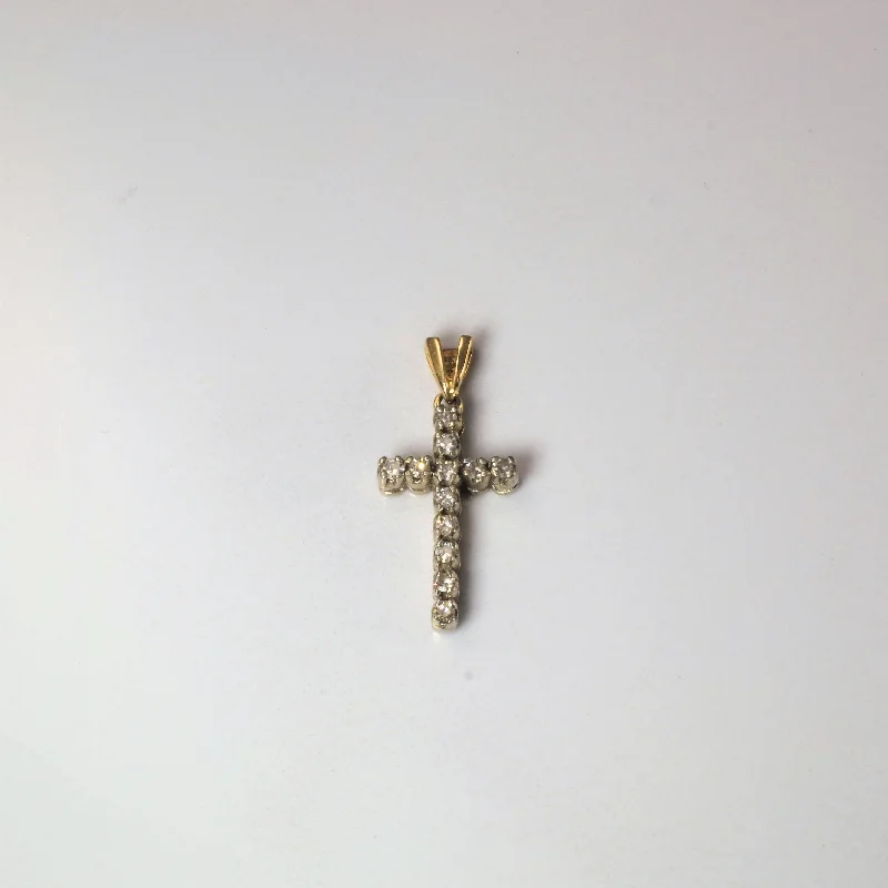 Pave Diamond Cross Pendant | 0.18ctw |