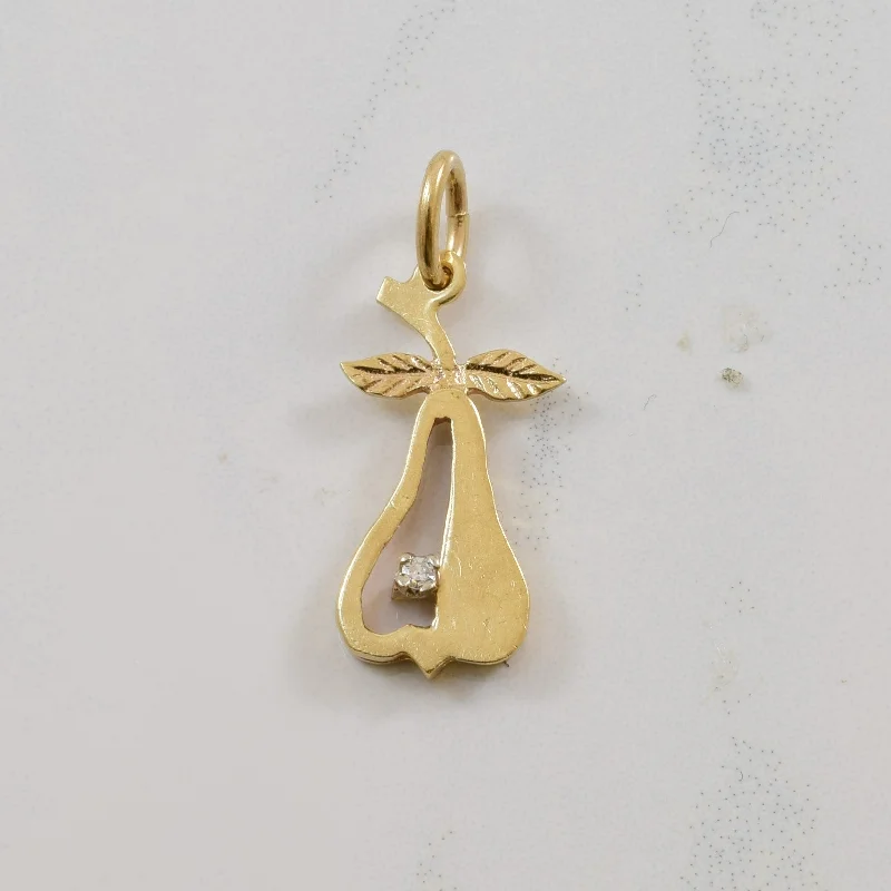 Diamond Pear Pendant | 0.01ct |