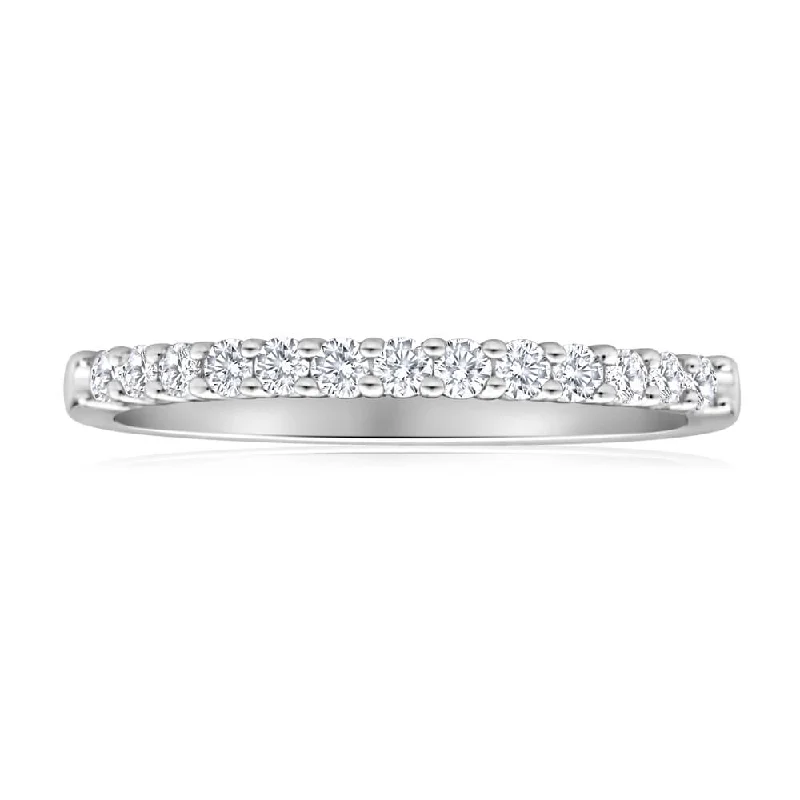 1/4 Carat Flawless Cut 18ct White Gold Claw Set Diamond Ring