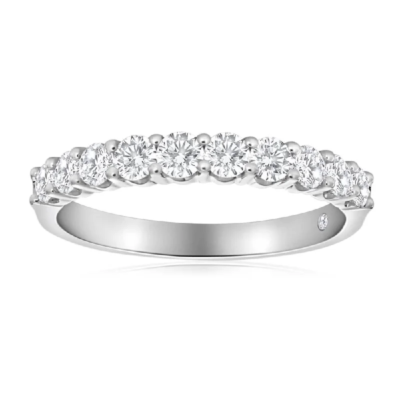 1 Carat Flawless Cut Claw Set 18ct White Gold Ring