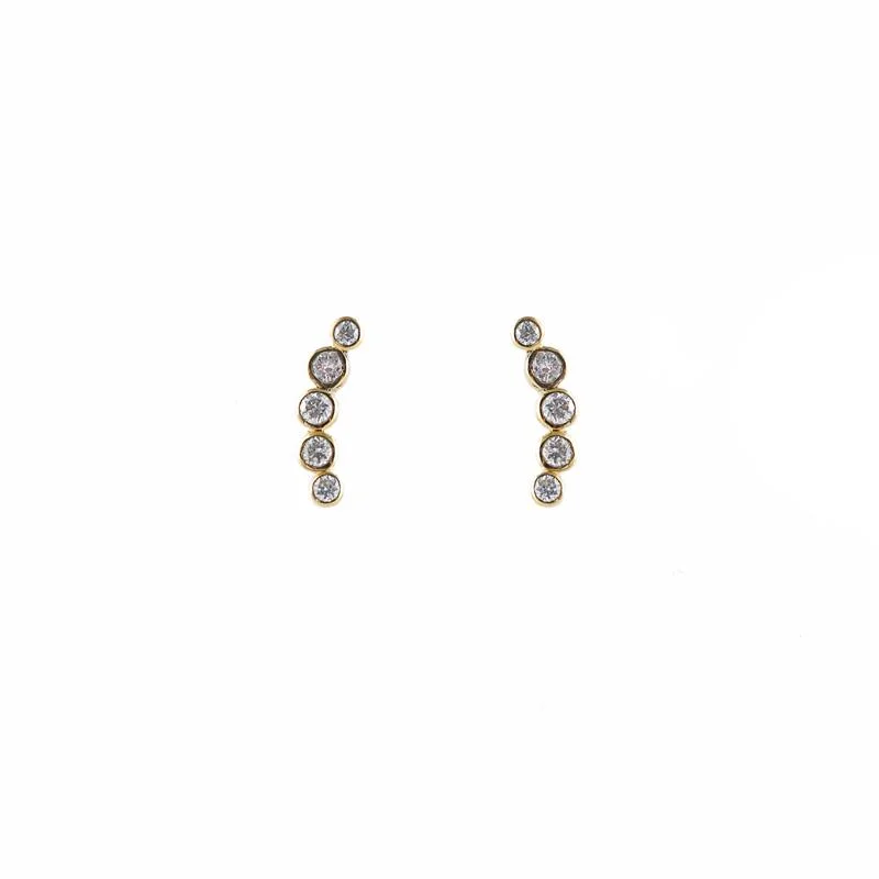 Curved Diamond Studs