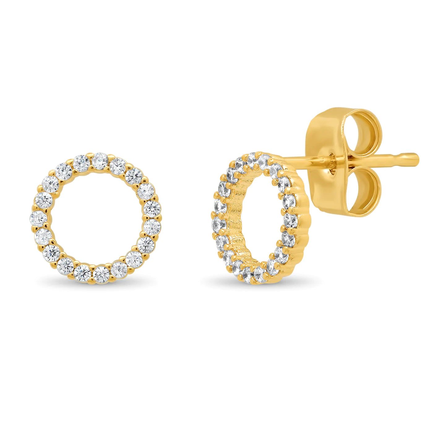 CZ Open Circle Studs