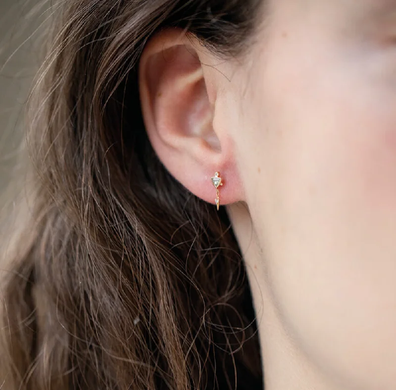 DIAMOND TRIANGLE EARRING