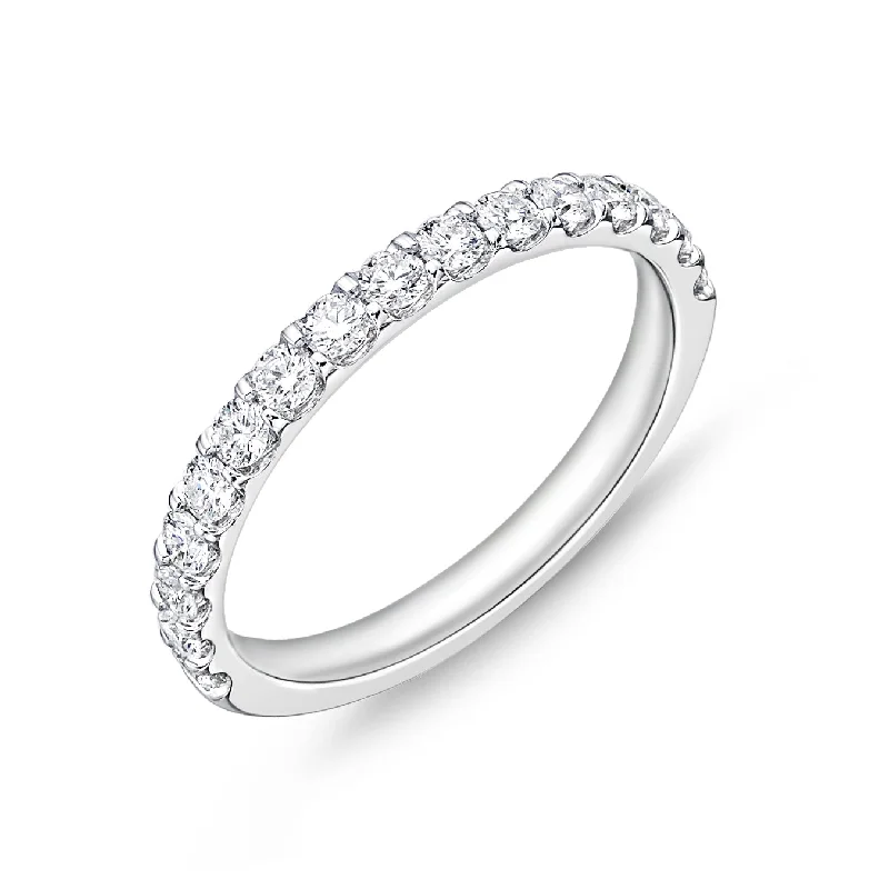 Memoire 18ct White Gold 1/2 Carat Diamond Odessa Eternity Ring