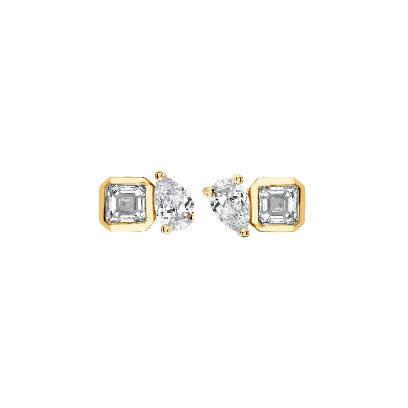 Mini Lovers Duet Diamond Studs