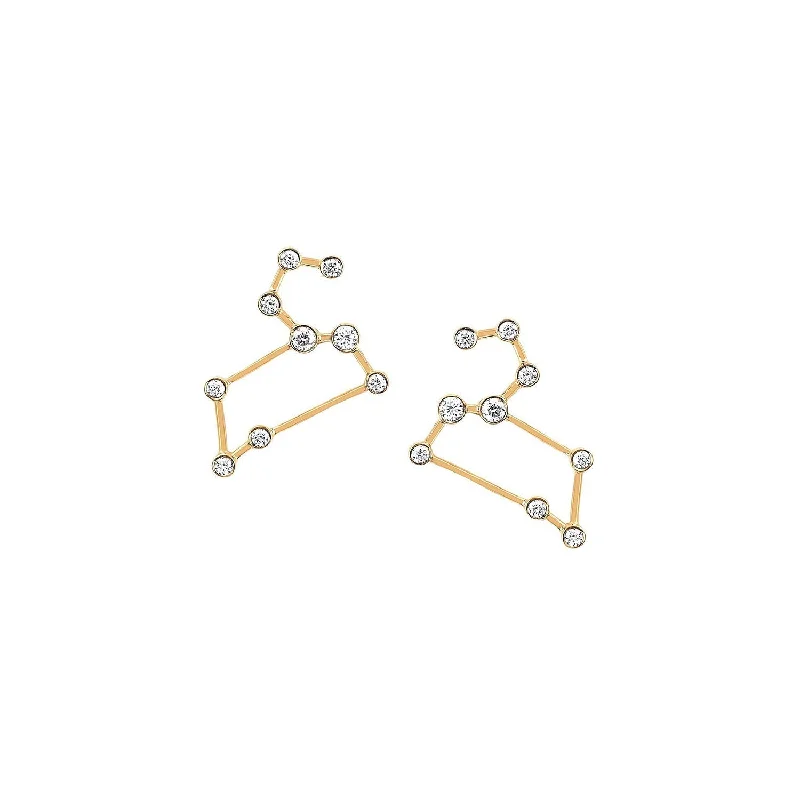 Baby Leo Diamond Constellation Studs