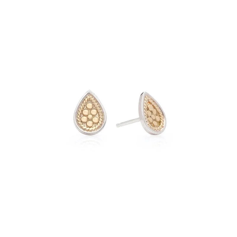 Classic Teardrop Stud Earrings - Gold