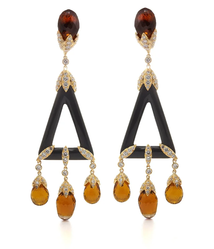 Swoon Earrings, Citrine