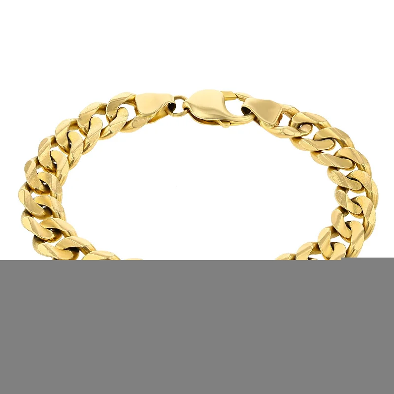 14K Yellow Gold 8-Inch Curb Link Bracelet