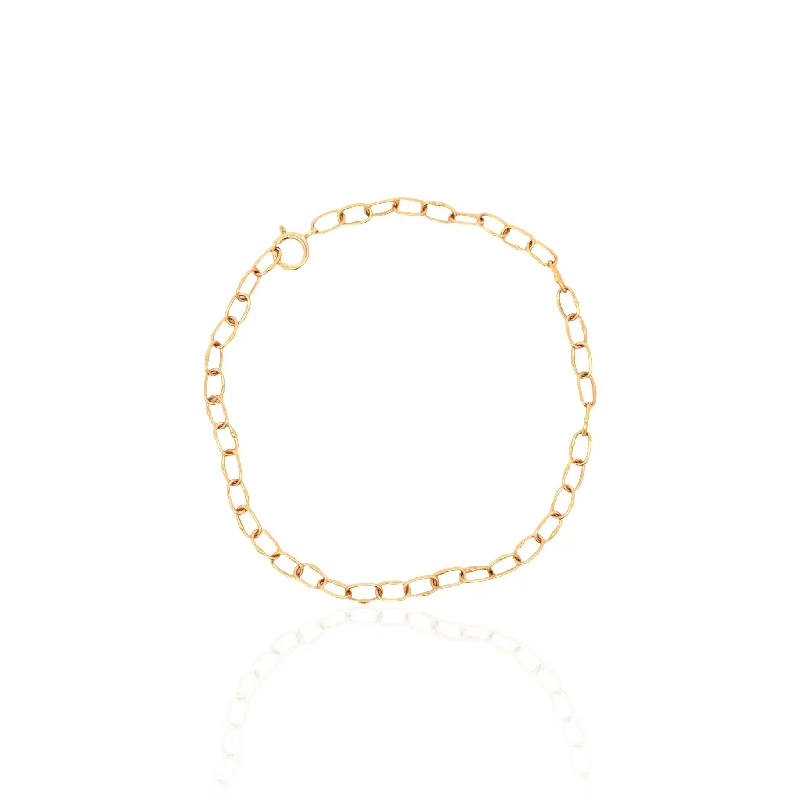 18 Karat Rose Gold Link Bracelet