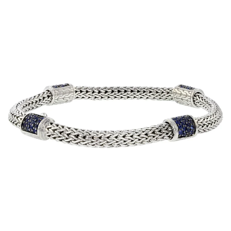 John Hardy Classic Chain Bracelet with Sapphires