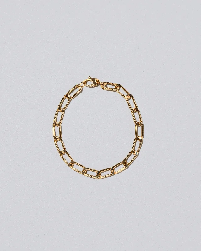 Lightweight Long Oval Link Bracelet