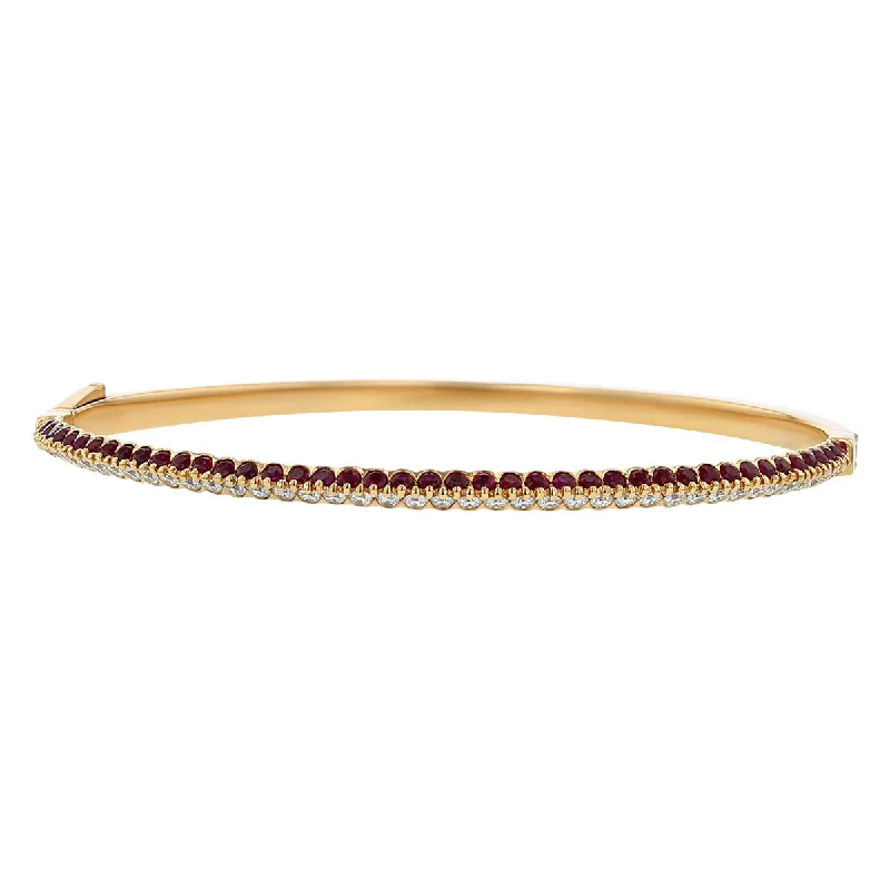 Miiori 18K Rose Gold Ruby and Diamond Bracelet