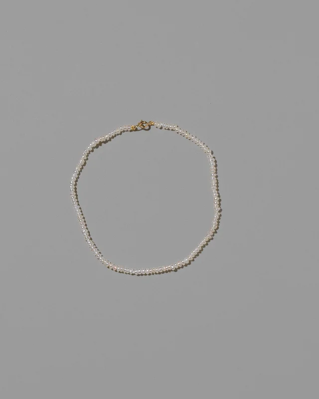 Seed Pearl Anklet - White