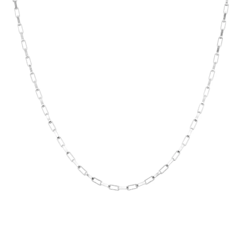 Plain Silver Necklace