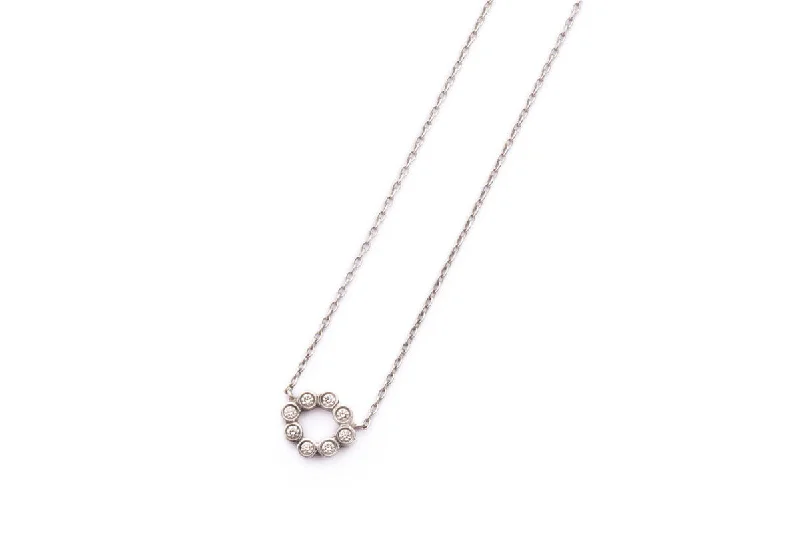 Gigi 14K Whitegold Necklace w. Diamond