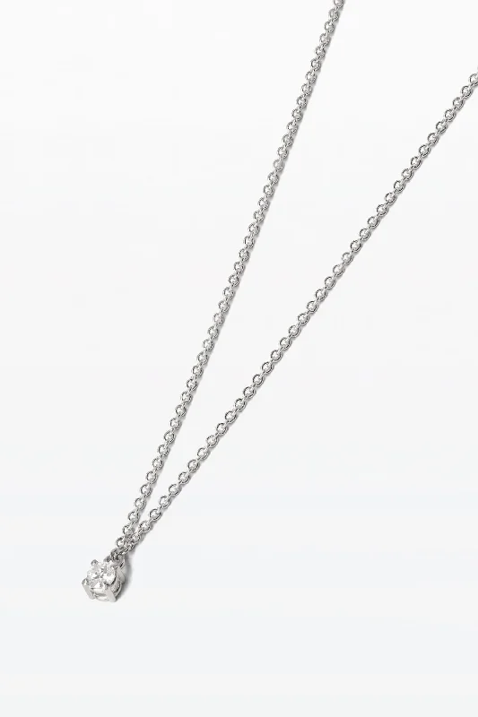 Anthology 01 18K Whitegold Necklace w. Diamond