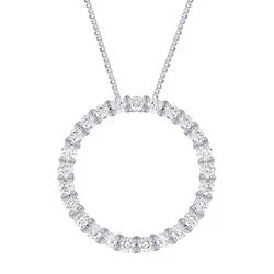 Silver Elegance Circle Necklace