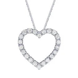 Silver Elegance Heart Necklace